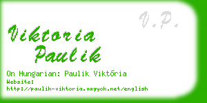 viktoria paulik business card